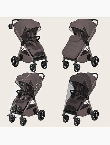 Poussette canne compacte lionelo bett- légère & pliable - légère & pliable - jusqu'à 22 kg