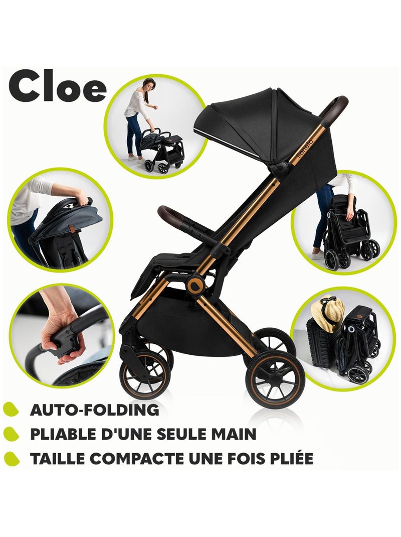 Poussette canne compacte LIONELO Cloe - Légère & pliable - Légère & pliable - Jusqu'à 22 Kg Noir Vert - Kiabi