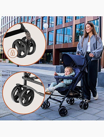 Poussette canne compacte LIONELO Elia - Légère - 6-36 mois - Moustiquaire incluse