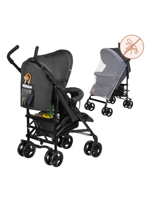 Poussette canne compacte LIONELO Elia - Légère - 6-36 mois - Moustiquaire incluse - Kiabi