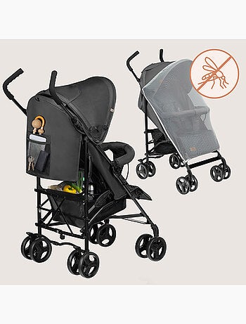 Poussette canne compacte LIONELO Elia - Légère - 6-36 mois - Moustiquaire incluse