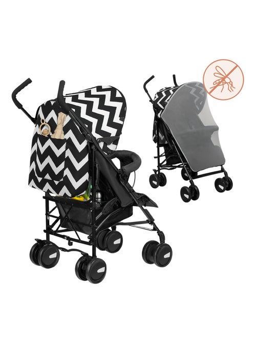 Poussette canne compacte LIONELO Elia - Légère - 6-36 mois - Moustiquaire incluse - Kiabi