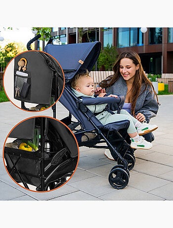 Poussette canne compacte LIONELO Elia - Légère - 6-36 mois - Moustiquaire incluse