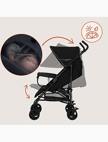 Poussette canne compacte LIONELO Elia - Légère - 6-36 mois - Moustiquaire incluse