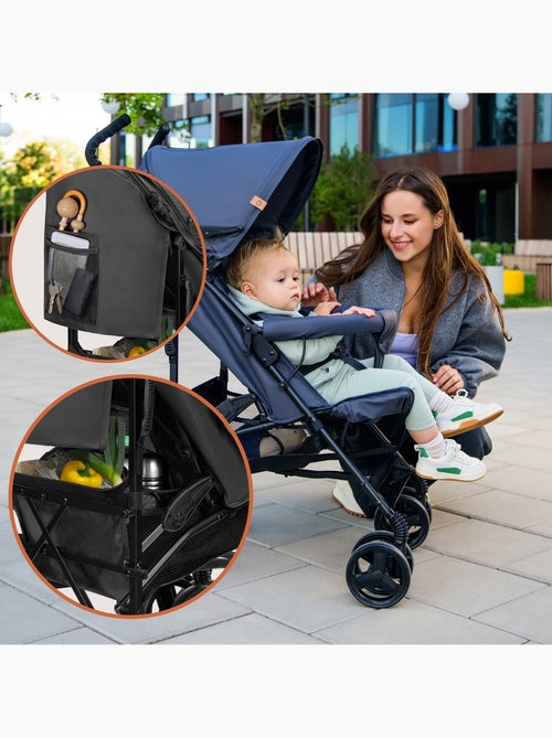 Poussette canne compacte LIONELO Elia - Légère - 6-36 mois - Moustiquaire incluse - Kiabi