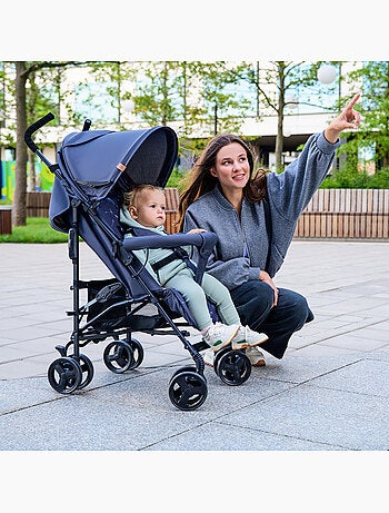 Poussette canne compacte LIONELO Elia - Légère - 6-36 mois - Moustiquaire incluse