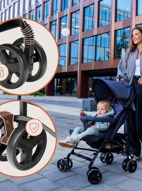 Poussette canne compacte LIONELO Elia - Légère - 6-36 mois - Moustiquaire incluse - Kiabi