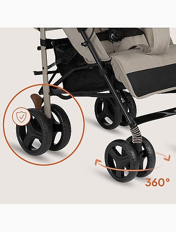 Poussette canne compacte LIONELO Irma - 6-36 mois - Moustiquaire inclus - Léger - Amortisseurs avant