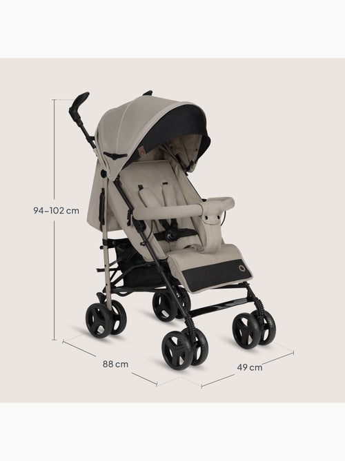 Poussette canne compacte LIONELO Irma - 6-36 mois - Moustiquaire inclus - Léger - Amortisseurs avant - Kiabi
