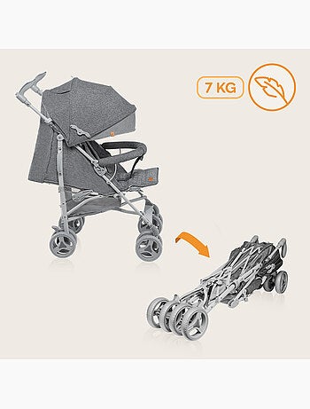 Poussette canne compacte LIONELO Irma - 6-36 mois - Moustiquaire inclus - Léger - Amortisseurs avant