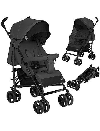 Poussette canne compacte LIONELO Irma - 6-36 mois - Moustiquaire inclus - Léger - Amortisseurs avant