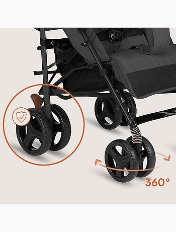 Poussette canne compacte LIONELO Irma - 6-36 mois - Moustiquaire inclus - Léger - Amortisseurs avant