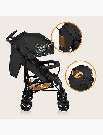 Poussette canne compacte LIONELO Irma - 6-36 mois - Moustiquaire inclus - Léger - Amortisseurs avant