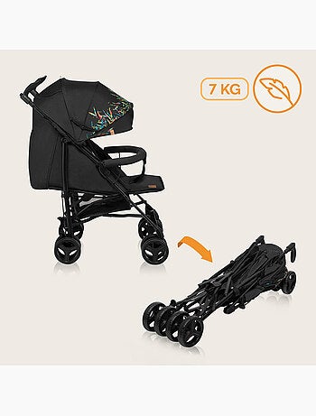 Poussette canne compacte LIONELO Irma - 6-36 mois - Moustiquaire inclus - Léger - Amortisseurs avant