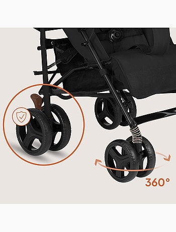 Poussette canne compacte LIONELO Irma - 6-36 mois - Moustiquaire inclus - Léger - Amortisseurs avant