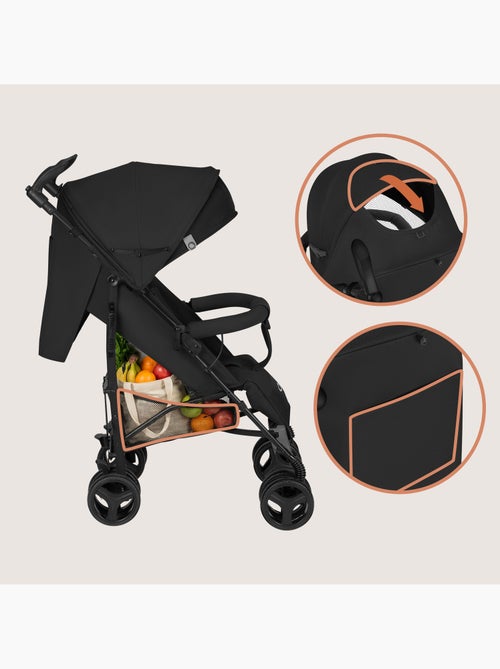 Poussette canne compacte LIONELO Irma - 6-36 mois - Moustiquaire inclus - Léger - Amortisseurs avant - Kiabi Poussette canne compacte LIONELO Irma - 6-36 mois - Moustiquaire inclus - Léger - Amortisseurs avant - Kiabi