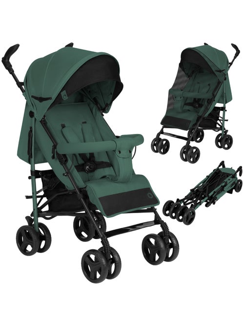 Poussette canne compacte LIONELO Irma - 6-36 mois - Moustiquaire inclus - Léger - Amortisseurs avant - Kiabi