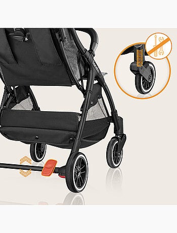 Poussette canne compacte LIONELO Julie One - Jusqu'à 22 Kg - Légère & pliable - Accessoires