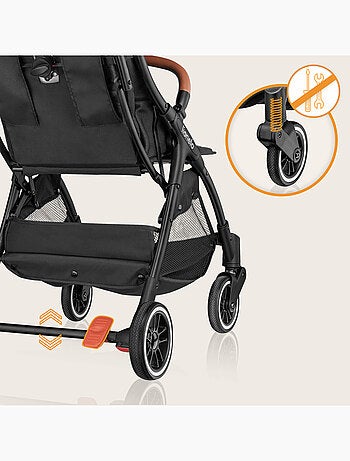 Poussette canne compacte LIONELO Julie One - Jusqu'à 22 Kg - Légère & pliable - Accessoires