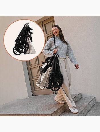 Poussette canne compacte LIONELO Mika Plus - Jusqu'à 22 kg - Légère & pliable - Accessoires