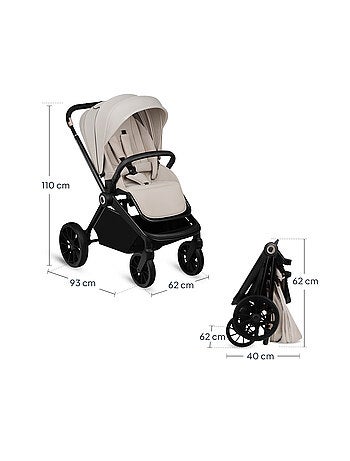 Poussette canne compacte LIONELO Mika Plus - Jusqu'à 22 kg - Légère & pliable - Accessoires