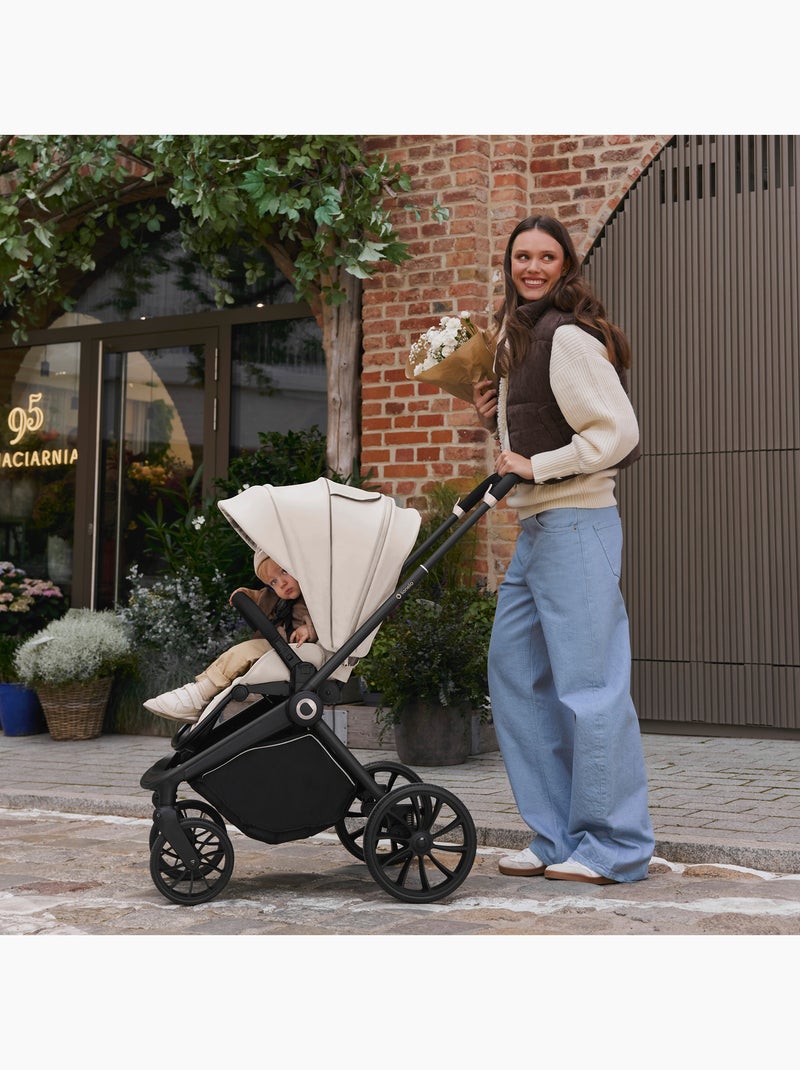 Poussette canne compacte LIONELO Mika Plus - Jusqu'à 22 kg - Légère & pliable - Accessoires Beige - Kiabi