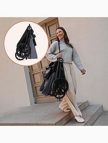 Poussette canne compacte LIONELO Mika Plus - Jusqu'à 22 kg - Légère & pliable - Accessoires