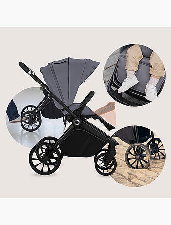 Poussette canne compacte LIONELO Mika Plus - Jusqu'à 22 kg - Légère & pliable - Accessoires