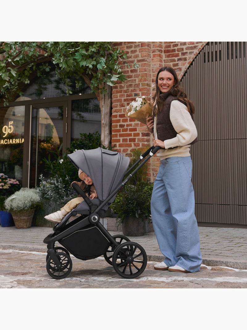 Poussette canne compacte LIONELO Mika Plus - Jusqu'à 22 kg - Légère & pliable - Accessoires Gris - Kiabi