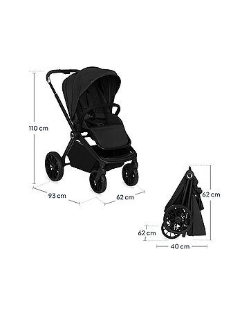 Poussette canne compacte LIONELO Mika Plus - Jusqu'à 22 kg - Légère & pliable - Accessoires