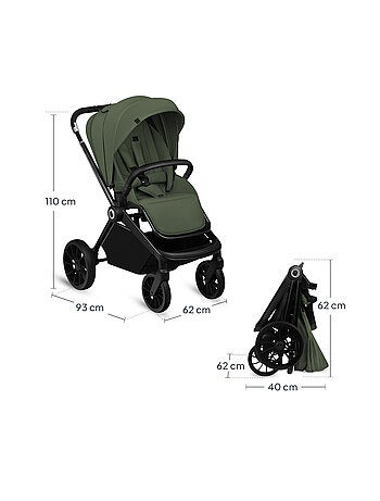 Poussette canne compacte LIONELO Mika Plus - Jusqu'à 22 kg - Légère & pliable - Accessoires