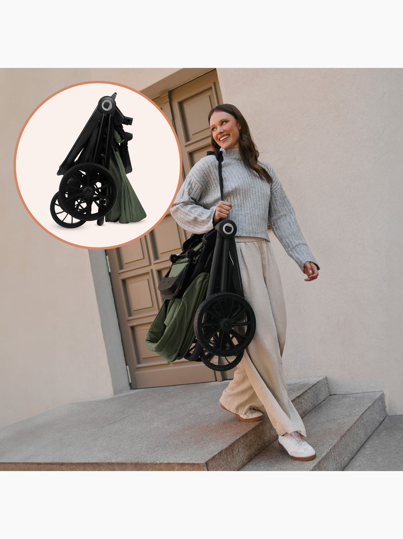 Poussette canne compacte LIONELO Mika Plus - Jusqu'à 22 kg - Légère & pliable - Accessoires Vert - Kiabi
