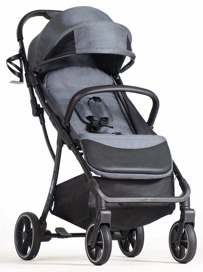 Poussette canne Okto (0 à 6 ans) compacte Gris - Kiabi