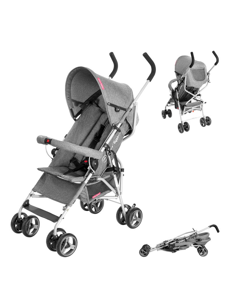 Poussette Canne Plaible Légère, Poussette Bébé 14kg max, Double Roues Pivotantes en Mousse N/A - Kiabi