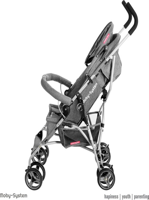 Poussette Canne Plaible Légère, Poussette Bébé 14kg max, Double Roues Pivotantes en Mousse - Kiabi