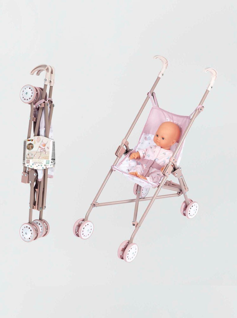 Poussette canne Rose - Kiabi