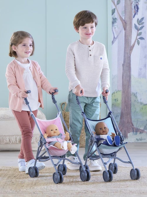 Poussette Canne Rose pour poupon 36/42/52 cm - Kiabi