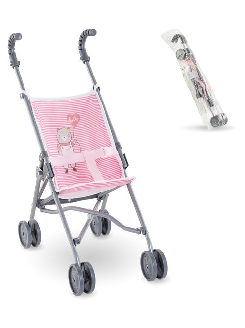 Poussette Canne Rose pour poupon 36/42/52 cm - Kiabi