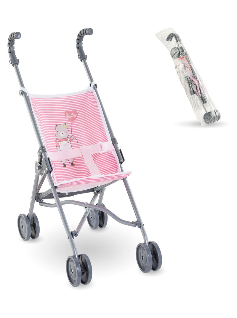 Poussette Canne Rose pour poupon 36/42/52 cm Rose - Kiabi