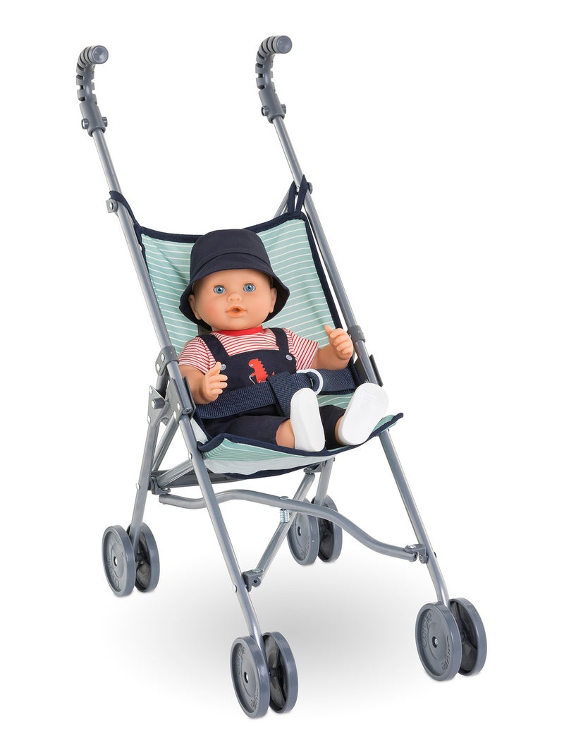 Poussette Canne Sauge pour poupon 36/42/52 cm Bleu - Kiabi
