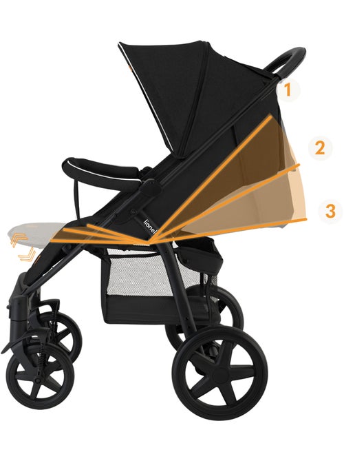 Poussette canne tout terrain LIONELO Annet Plus - Jusqu'à 22 kg -  Grandes roues - Accessoires - Kiabi