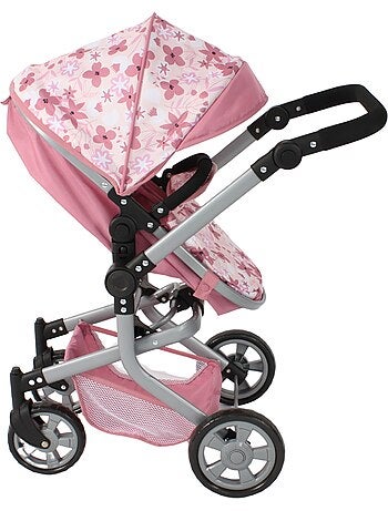 Poussette combiné mika fleurs pour poupée