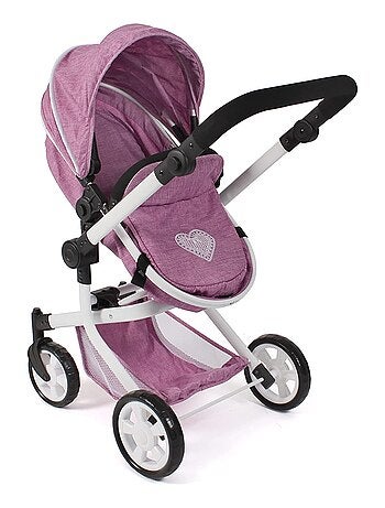 Poussette combinée 2 en 1 Mika Jean rose