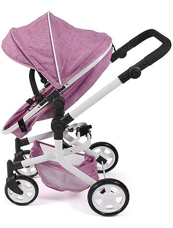 Poussette combinée 2 en 1 Mika Jean rose