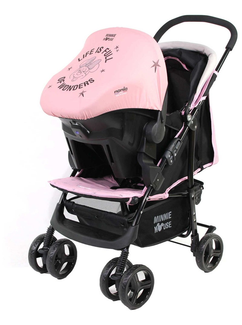 Poussette Combinée 2 En 1 Texas + Siège Beone (grp 0+) - Minnie Rose - Kiabi