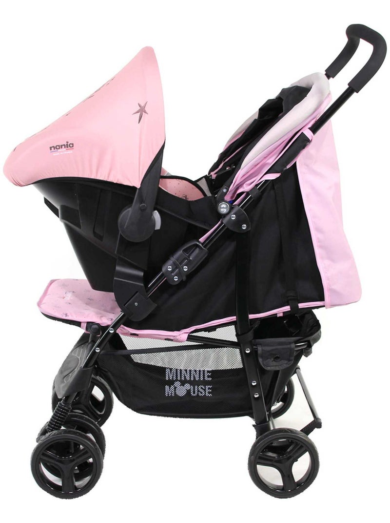 Poussette Combinée 2 En 1 Texas + Siège Beone (grp 0+) - Minnie Rose - Kiabi