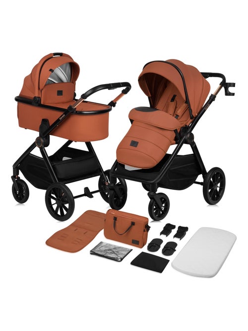 Poussette combinée 2en1 LIONELO Layla - Jusqu'à 22kg - Pack poussette, Nacelle, sac et accessoires - Kiabi