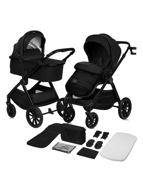 Poussette combinée 2en1 LIONELO Layla - Jusqu'à 22kg - Pack poussette, Nacelle, sac et accessoires - Kiabi