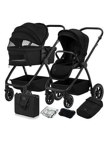 Poussette combinée 2en1 LIONELO Meril - Jusqu'à 22kg - Pack poussette, Nacelle, sac et accessoires