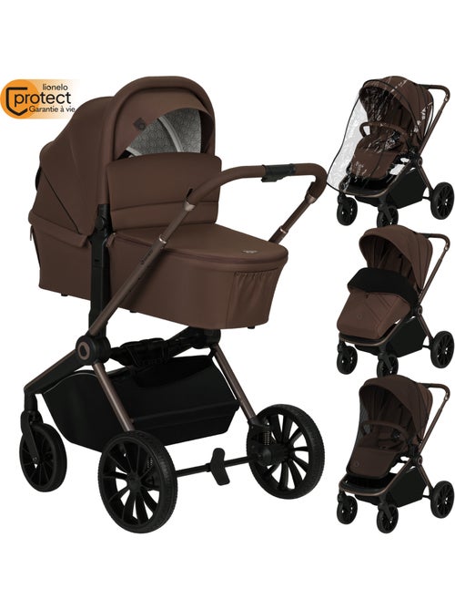 Poussette combinée 2en1 LIONELO Mika Plus - Pack poussette, Nacelle, sac et accessoires - Kiabi